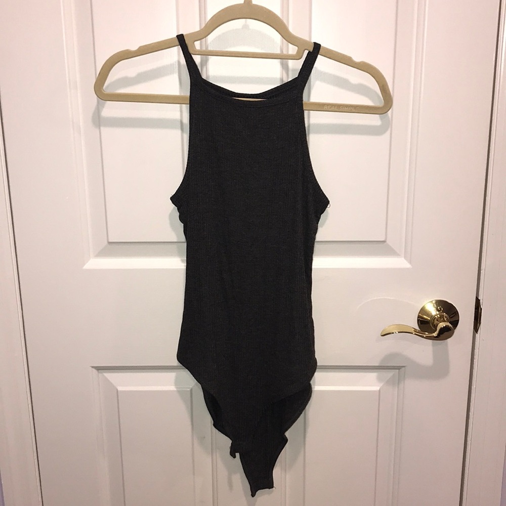 Gray bodysuit